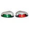 Perko Red/Green Horizontal Mount Side Light - Pair - Stainless Steel [0626DP0STS]