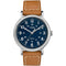 Timex Weekender 40mm Mens Watch - Tan Leather Strap w/Blue Dial [TW2R425009J]