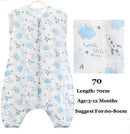0-5Years Baby Sleeping Bag Sleeveless Sleepware Muslin Cotton Children Sleeping Bag Kid's Sleepsack Baby Sleepwear Clothes-Blue 70-JadeMoghul Inc.