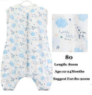 0-5Years Baby Sleeping Bag Sleeveless Sleepware Muslin Cotton Children Sleeping Bag Kid's Sleepsack Baby Sleepwear Clothes-Blue 80-JadeMoghul Inc.