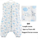 0-5Years Baby Sleeping Bag Sleeveless Sleepware Muslin Cotton Children Sleeping Bag Kid's Sleepsack Baby Sleepwear Clothes-Blue 90-JadeMoghul Inc.