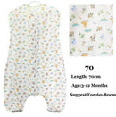 0-5Years Baby Sleeping Bag Sleeveless Sleepware Muslin Cotton Children Sleeping Bag Kid's Sleepsack Baby Sleepwear Clothes-Dog 70-JadeMoghul Inc.