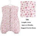 0-5Years Baby Sleeping Bag Sleeveless Sleepware Muslin Cotton Children Sleeping Bag Kid's Sleepsack Baby Sleepwear Clothes-Flower 70-JadeMoghul Inc.