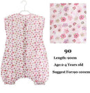 0-5Years Baby Sleeping Bag Sleeveless Sleepware Muslin Cotton Children Sleeping Bag Kid's Sleepsack Baby Sleepwear Clothes-Flower 90-JadeMoghul Inc.