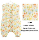 0-5Years Baby Sleeping Bag Sleeveless Sleepware Muslin Cotton Children Sleeping Bag Kid's Sleepsack Baby Sleepwear Clothes-Zoo 100-JadeMoghul Inc.
