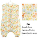 0-5Years Baby Sleeping Bag Sleeveless Sleepware Muslin Cotton Children Sleeping Bag Kid's Sleepsack Baby Sleepwear Clothes-Zoo 80-JadeMoghul Inc.