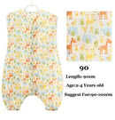 0-5Years Baby Sleeping Bag Sleeveless Sleepware Muslin Cotton Children Sleeping Bag Kid's Sleepsack Baby Sleepwear Clothes-Zoo 90-JadeMoghul Inc.