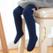 0-8T Newborn Toddler Knee High Socks Baby Girls Bow Sock Leg Warmer 6 Solid Color Toddler Baby Girl Clothes Accessories Sock-Navy-M length 45cm-JadeMoghul Inc.