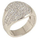 Fashion Rings 0C212 Rhodium Brass Ring with Top Grade Crystal