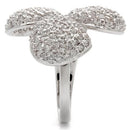 Fashion Rings 0W145 Rhodium Brass Ring with AAA Grade CZ