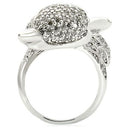 Fashion Rings 0W185 Rhodium Brass Ring with AAA Grade CZ