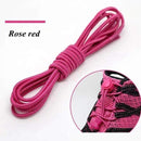 1 Pair 22 Colors Elastic Shoelaces Round Locking No Tie Shoe Laces Kids Adult Quick Lazy Laces Rubber Sneakers Shoelace T1 AExp