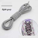 1 Pair 22 Colors Elastic Shoelaces Round Locking No Tie Shoe Laces Kids Adult Quick Lazy Laces Rubber Sneakers Shoelace T1 AExp