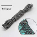 1 Pair 22 Colors Elastic Shoelaces Round Locking No Tie Shoe Laces Kids Adult Quick Lazy Laces Rubber Sneakers Shoelace T1 AExp
