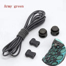 1 Pair 22 Colors Elastic Shoelaces Round Locking No Tie Shoe Laces Kids Adult Quick Lazy Laces Rubber Sneakers Shoelace T1 AExp