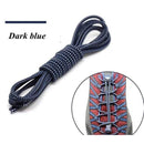1 Pair 22 Colors Elastic Shoelaces Round Locking No Tie Shoe Laces Kids Adult Quick Lazy Laces Rubber Sneakers Shoelace T1 AExp