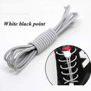 1 Pair 22 Colors Elastic Shoelaces Round Locking No Tie Shoe Laces Kids Adult Quick Lazy Laces Rubber Sneakers Shoelace T1 AExp