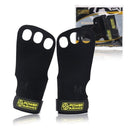 1 Pair GYM Genuine Leather Palm Protectors Gloves Hand Grips Crossfit Gymnastics Guard Pull Up Bar Weight Lifting Gloves AExp