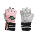 1 Pair GYM Genuine Leather Palm Protectors Gloves Hand Grips Crossfit Gymnastics Guard Pull Up Bar Weight Lifting Gloves AExp