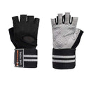 1 Pair GYM Genuine Leather Palm Protectors Gloves Hand Grips Crossfit Gymnastics Guard Pull Up Bar Weight Lifting Gloves AExp