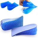 1 Pair Hot New Comfy Unisex Women Men Silicone Gel Lift Height Increase Shoe Insoles Heel Insert Pad--JadeMoghul Inc.