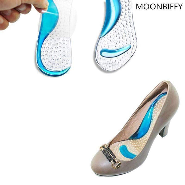 1 pair Non-Slip Sandals High Heel Arch Cushion Support Silicone Gel Pads Shoes Insole Woman Insoles cushion #FM0995-Blue-JadeMoghul Inc.