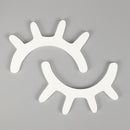 1 Pair Nordic Style Cute Wooden 3D Eyelash Wall Sticker Decor Children Kids Baby Room Background Wall Sticker Home Decoration-White-JadeMoghul Inc.