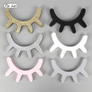 1 Pair Nordic Style Cute Wooden 3D Eyelash Wall Sticker Decor Children Kids Baby Room Background Wall Sticker Home Decoration-White-JadeMoghul Inc.