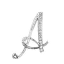 1 PC A To Z 26 Letters Design Brooches Pins English Letter Personality Brooches with Crystal-A-JadeMoghul Inc.