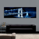 1 Pcs New York Brooklyn Bridge Canvas Prints Painting Night City Landscape Art Picture For Living Room Wall Decor Large Size-8x24-F1079-JadeMoghul Inc.