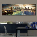 1 Pcs New York Brooklyn Bridge Canvas Prints Painting Night City Landscape Art Picture For Living Room Wall Decor Large Size-8x24-F1080-JadeMoghul Inc.