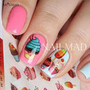1 Sheet Delicious Cake Cake Nail Art Sticker Chocolate Water Transfer Full Decals--JadeMoghul Inc.