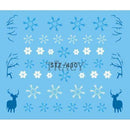 1 Sheet Water Nail Sticker Christmas Design Temporary Tattoos Elk/Snow Flowers/Owl Pattern Transfer Beauty Nail Art TRSTZ429-439-STZ430-JadeMoghul Inc.