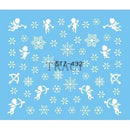 1 Sheet Water Nail Sticker Christmas Design Temporary Tattoos Elk/Snow Flowers/Owl Pattern Transfer Beauty Nail Art TRSTZ429-439-STZ432-JadeMoghul Inc.