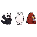 1 to 3pcs Animals Style PVC Shoe Charms Decoration Panda/Polar Bear/Brown Bear Shoe Accessories for croc jibz Kid's Party X-mas JadeMoghul Inc.