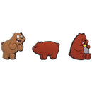 1 to 3pcs Animals Style PVC Shoe Charms Decoration Panda/Polar Bear/Brown Bear Shoe Accessories for croc jibz Kid's Party X-mas JadeMoghul Inc.