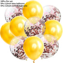 10/14pcs Mixed Metallic Balloons Heart Star Gold Confetti Balloon Birthday Party Decorate Kids Adult Air Balls Wedding Globos