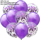 10/14pcs Mixed Metallic Balloons Heart Star Gold Confetti Balloon Birthday Party Decorate Kids Adult Air Balls Wedding Globos