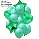 10/14pcs Mixed Metallic Balloons Heart Star Gold Confetti Balloon Birthday Party Decorate Kids Adult Air Balls Wedding Globos