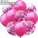 10/14pcs Mixed Metallic Balloons Heart Star Gold Confetti Balloon Birthday Party Decorate Kids Adult Air Balls Wedding Globos