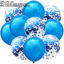 10/14pcs Mixed Metallic Balloons Heart Star Gold Confetti Balloon Birthday Party Decorate Kids Adult Air Balls Wedding Globos