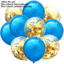10/14pcs Mixed Metallic Balloons Heart Star Gold Confetti Balloon Birthday Party Decorate Kids Adult Air Balls Wedding Globos