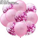 10/14pcs Mixed Metallic Balloons Heart Star Gold Confetti Balloon Birthday Party Decorate Kids Adult Air Balls Wedding Globos