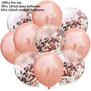 10/14pcs Mixed Metallic Balloons Heart Star Gold Confetti Balloon Birthday Party Decorate Kids Adult Air Balls Wedding Globos