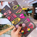10/15 Pcs/Set Girls Cute Cartoon Animals Fruit 5 cm Hairpins Children Lovely Hair Clips Barrettes Headband Kids Hair Accessories AExp