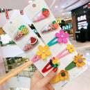 10/15 Pcs/Set Girls Cute Cartoon Animals Fruit 5 cm Hairpins Children Lovely Hair Clips Barrettes Headband Kids Hair Accessories AExp