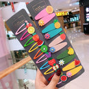 10/15 Pcs/Set Girls Cute Cartoon Animals Fruit 5 cm Hairpins Children Lovely Hair Clips Barrettes Headband Kids Hair Accessories AExp