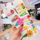 10/15 Pcs/Set Girls Cute Cartoon Animals Fruit 5 cm Hairpins Children Lovely Hair Clips Barrettes Headband Kids Hair Accessories AExp