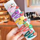 10/15 Pcs/Set Girls Cute Cartoon Animals Fruit 5 cm Hairpins Children Lovely Hair Clips Barrettes Headband Kids Hair Accessories AExp