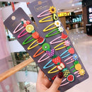 10/15 Pcs/Set Girls Cute Cartoon Animals Fruit 5 cm Hairpins Children Lovely Hair Clips Barrettes Headband Kids Hair Accessories AExp